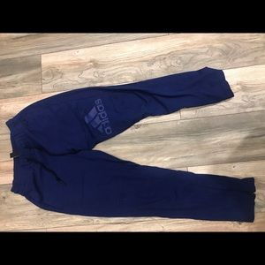 Blue adidas sweats